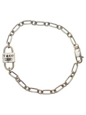 Tiffany & Co Small Double Lock Bracelet Silver